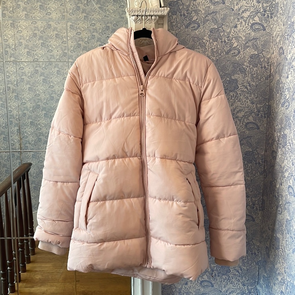 Light Pink Puffer Down Jacket